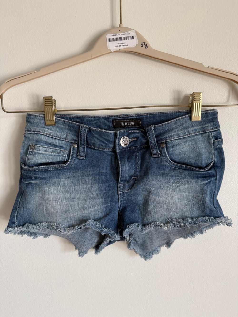 STS Blue Distressed Denim Cutoff Shorts - Medium Wash Blue